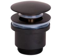 Imex VCC008 Válvula de desagüe para lavabos y bidés de latón negro mate
