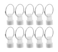 IMIKEYA 10 Piezas Pesas para Globos de Plástico Blanco Imán para Decoración Estable en Bodas y Fiestas al Aire Libre, Diseño Elegante y Peso Máximo de 600g