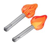 IMIKEYA 2 Piezas de Antorchas Inflables de Utilería Deportiva para Eventos y Fiestas, Accesorios de Linterna de Juguete, Modelo de Fuego Falso para Competición y Cosplay, Decoración