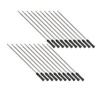 IMIKEYA 20 Piezas Recambios de Bolígrafo de Recambio para Bolígrafo Metálicos de Punta Fina Compatibles Cross para Escritura Clara y Decoración Colegio