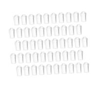 IMIKEYA 50 Tapas de Goma de Pvc para Puntas de Tubos Metálicos y Tornillos, Protector Transparente para Ganchos de Rosca, Funda Fiable para Uso Hogar