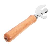 IMIKEYA Abrebotellas Control Preciso y Palanca Fácil Multifuncional de Acero Inoxidable Mango de Madera para Botellas de Vino y Latas en Cocina y Fiestas