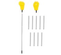 IMIKEYA Cepillo Deshollinador Profesional para Limpieza de Chimeneas y Secadoras Cabezal Flexible y Varillas Modulares de Plástico y Acero Inoxidable