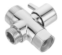 IMIKEYA Conector en T de Cobre Sólido de 3 Vías para Filtro de Agua y Cabezal de Ducha, Adaptador para Grifos en Baño, Recambio para Ducha de Pared y Mano