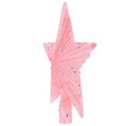 IMIKEYA Estrella Rosa Punta del Árbol de Navidad de Cinco Puntas