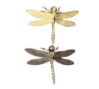 IMIKEYA Figuras Decorativas 2 Piezas de Libélulas de Cobre Vintage y Fácil de Limpiar Diseño Retro para Decoración de Escritorio de Oficina