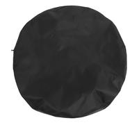 IMIKEYA Funda para Fogata Redonda de Tela Oxford, Negra, Resistente | Plegable y Portátil, Uso Exterior, Diseño Elegante, para Mesa y Barbacoa de Jardín