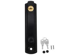 IMIKEYA Gancho de la puerta de la cerradura con llave y acero durable, barra de bloqueo para ventanas correderas, ideal para uso doméstico y marino