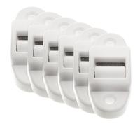 IMIKEYA Guía de y Cepillo Interno para Persiana de 14 Mm Rodillo de Plástico Blanco, Estructura Desmontable Paquete de 6 Piezas para Persianas Enrollables