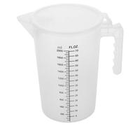 IMIKEYA Jarra Medidora Diseño de Gran Capacidad y Resistente de 2l de Plástico Transparente con Tapa Adecuado para Uso Comercial en Tiendas de Té de Burbujas