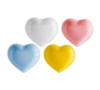 IMIKEYA Juego de 4 Platos Pequeños y Fácil de Limpiar de Cerámica para Condimentos Base Estable Color Aleatorio Ideales para Uso en Casa o Restaurante Reutilizable
