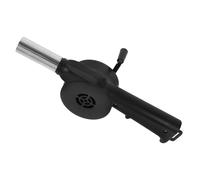 IMIKEYA Soplador de Mano Portátil para Barbacoa Negro Metal Plástico