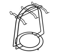 IMIKEYA Soporte Minimalista con Hierro Tazas Negro Base Cafe Redonda de Diseño Almacenamiento Versátil y Organizado para Cocina u Oficina
