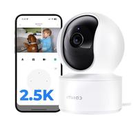 IMILAB 2,5K 4MP Cámara de Vigilancia Interior WiFi, Cámara para Bebés y Mascotas 360°, Compatible con Xiaomi Home y Alexa, Visión Nocturna, Audio Bidireccional, Almacenamiento Local/Nube(C21)