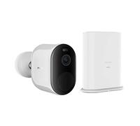 IMILAB Cámara Exterior inalámbrica Solar Color visión, PTZ cámara vigilancia 2.5 K con batería integrada, AI/PIR detección Humana, Audio bidireccional, Alexa/IP66, Panel Solar no Incluido