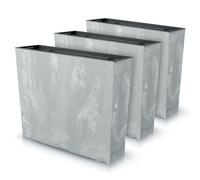 IMJ-Global - Macetas Decorativas Interior Exterior Efecto Concreto (58x18x 49,8 cm - 44 litros) Maceteros Jardineras Exterior Maceta Plastico, Macetero con un Diseño Moderno para Plantas