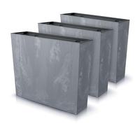 IMJ-Global - Macetas Decorativas Interior Exterior Efecto Concreto (58x18x 49,8 cm - 44 litros) Maceteros Jardineras Exterior Maceta Plastico, Macetero con un Diseño Moderno para Plantas