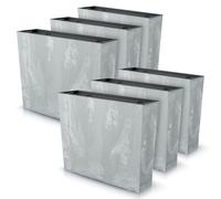 IMJ-Global - Macetas Decorativas Interior Exterior Efecto Concreto (58x18x 49,8 cm - 44 litros) Maceteros Jardineras Exterior Maceta Plastico, Macetero con un Diseño Moderno para Plantas