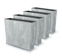 IMJ-Global - Macetas Decorativas Interior Exterior Efecto Concreto (58x18x 49,8 cm - 44 litros) Maceteros Jardineras Exterior Maceta Plastico, Macetero con un Diseño Moderno para Plantas