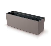 IMJ-Global Urbi Case macetero decorativo para plantas, rectangular, de plástico, altura 20 cm, para interior y exterior, 58 x 18 cm, diseño moderno, 18 litros
