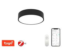 IMMAX NEO RONDATE SLIM: Lámpara de techo inteligente, 40 x 7 cm, 28 W, color , tecnología Zigbee 3.0, compatible con TUYA