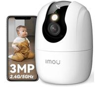 Imou 2.4/5GHz Cámara IP WiFi Interior, 2K Cámara Vigilancia Ranger 2C Pro | 3MP, Botón para Llamar, Visión Nocturna en Color, Admite Tarjeta SD hasta 512 GB, AI Detección y Seguimiento Automático