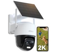 Imou 2K Cámara Vigilancia WiFi Exterior Solar, Cámara Sin Cable de Batería Duración de 365 Días de 5000mAh, Visión Nocturna en Color, Detección de Humana, Cell PT 2C 3MP y Panel Solar