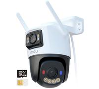 Imou 4G LTE Cámara de Segruidad, Doble Lentes Cámara Vigilancia WiFi Exterior 6MP (3MP Fijo+3MP PT), Visión Nocturna en Color, Audio Bidireccional, AI Detección de Persona, SIM y Tarjeta SD Incluidas