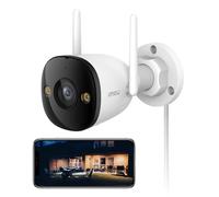 Imou 5MP Cámara Vigilancia WiFi Exterior Cámara de Seguridad IP67 con 30m Visión Nocturna en Color, AI Detección de Humana y Vehículos, Audio Bidireccional, Sirena (Bullet 3)