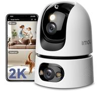 Imou 6MP(2K+2K) Cámara IP WiFi 360° Doble Lente, Cámara Vigilancia WiFi Interior con Visión Nocturna, AI Detección de Humano/Sonido Anormal, Seguimiento Automatico, Audio Bidireccional, Modo Privado