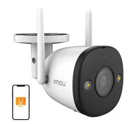 Imou Bullet 2 4MP - Outdoor Bullet Camera, Super HD 2K with Full Colour Nightvision, Built In Spotlights, AI Human Detection, 2 Way Audio, 110dB Siren & Local Hot-Spot Connection - H.265