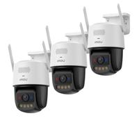 Imou Titan Pro 6MP 3K+ - Cámara de vigilancia para exteriores (3 unidades | Aurora Low-Light, Smart Tracking, Auto Cruise, sirena de 125 dB, audio bidireccional