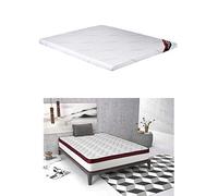 Imperial Confort Topper viscoelástico 8 cm de grosor + Colchón Viscoelástico Helsinki de 25 cm de altura - 135 x 180
