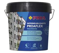Impermeabilizante elástica para fachadas Blanco. 4 L. Proaflex PROA. Antigoteras.