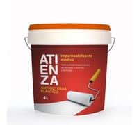 Impermeabilizante elástico antigoteras ATIENZA. De facil aplicación, Para impermeabilizar Terrazas Cubiertas y fachadas. (TEJA, 4L)