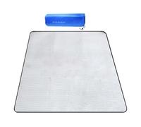 impermeable para camping, 200 x 200 cm, película de aluminio térmico | Manta de picnic con bolsa de transporte | Tapete plegable de espuma EVA aislante para suelo | Cojín grande portátil para