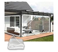 Impermeable para exteriores con puerta transparente, tamaño personalizado para fachada frontal, patio, cabaña, ideal para privacidad y protección contra la intemperie
