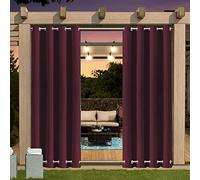 Impermeables para exteriores con ojales, privacidad para patio y balcón, 1 pieza, 24 colores, 132 x 275 cm, perfecto para jardín y uso al aire libre