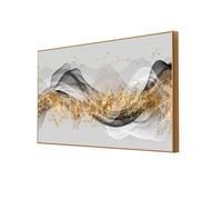 Impressión Cuadros Grande Pared Decoración Salón Dormitorio Moderno Lujoso Dorado Interior Regalo Líder Marco