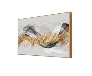 Impressión Cuadros Grande Pared Decoración Salón Dormitorio Moderno Lujoso Dorado Interior Regalo Líder Marco