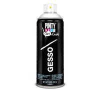 Imprimacion Gesso spray PINTYPLUS ART & CRAFT 520cc, Blanco, Estándar