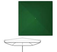 IMUNKT Cuadrada Rectangular Toldo De Parasol De Recambio, Cubierta De Repuesto para Sombrilla De Mercado, 300x300 250x250 200x200cm, Tela Oxford Doble Impermeable