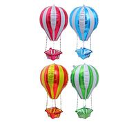 IMUSINICE 4piezas Globos Aerostáticos de Aluminio Film para Decoración de Fiesta Kit de Globos Coloridos Rojo Azul Dorado Verde Adorno para Cumpleaños y Celebraciones