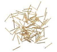 IMUSINICE Clavos de Latón Dorado Fácil Instalación Cabeza Redonda 100 para Muebles de 1,2x15mm y Función de Fijación, Ideales para Bricolaje y Decoración Hogar