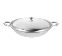 IMUSINICE Olla y Tapa con Asa con Diseño Anti-desbordamiento de Cocina de Acero Inoxidable Adecuado para Uso Familiar y Cocinas de Tipo