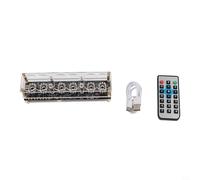 IN-12 Reloj de mesa con 4 dígitos con siete colores LED retro para versión premium, mando a distancia USB-C DC5 V, reloj de mesa para oficina y vivienda, para decoración sin fuente de alimentación