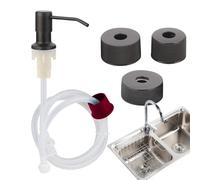 In Sink Soap Dispenser - 304 Stainless Steel Kitchen Soap Pump with 100cm Extension Tube Kit | Built-in Counter Śoap Dispenser for Kitchen and Bathroom Sink | Durable ABS Silicone