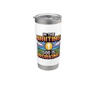 In The Waiting God Is Working Vaso térmico de acero inoxidable de doble pared