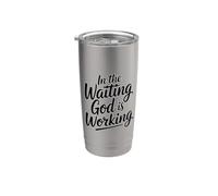 In The Waiting God Is Working Vaso térmico de acero inoxidable de doble pared