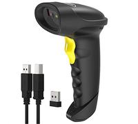 Inateck 2D QR Lector para códigos de Barras inalámbrico, códigos 1D, 2D, adptador Wireless, para POS, Compatible con Bluetooth y 2.4Ghz, BCST-50